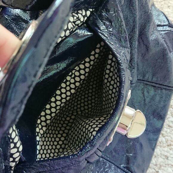 Marc by Marc Jacobs navy Crinkle Patent bag - Picture 7 of 12